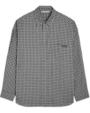 Acne Studios Plaid Cotton Shirt - Grey