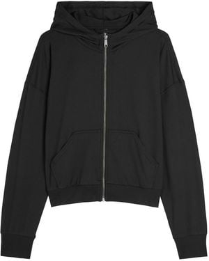 Vuori Halo Modern Hooded Jersey Sweatshirt - Black