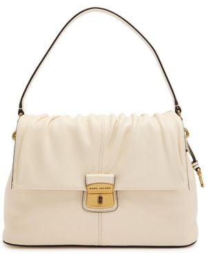 Marc Jacobs The Messenger Leather Shoulder Bag - Natural