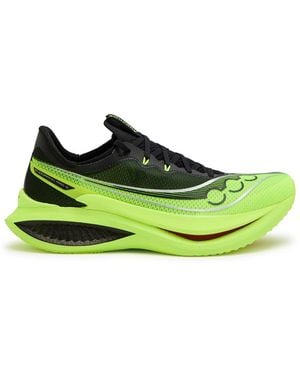Saucony Endorphin Pro 5 Panelled Mesh Trainers - Green