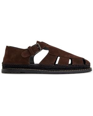 Castañer Fito Suede Sandals - Brown