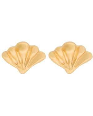 Chloé The Chloé Mirror Shell Earrings - White