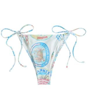 Damson Madder Printed Bikini Briefs - Blue