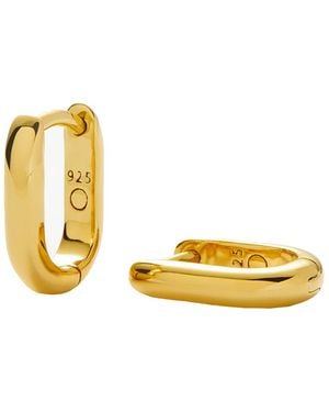 Missoma Classic Ovate 18Kt Vermeil Hoop Earrings - Yellow