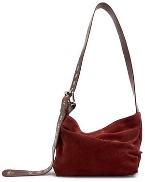 Vivienne Westwood Maxime Small Suede Cross-Body Bag - Red