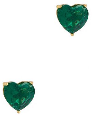 Kate Spade My Love Gold-plated Stud Earrings - Green