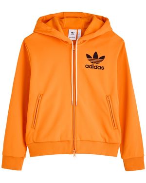 Wales Bonner Adidas X Logo Hooded Jersey Track Jacket - Orange