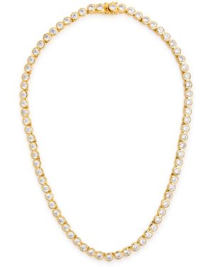 Daphine Chris 18Kt Tennis Necklace - White