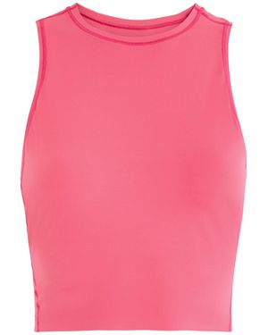 On Shoes Movement Cropped Stretch-Jersey Tank - Pink