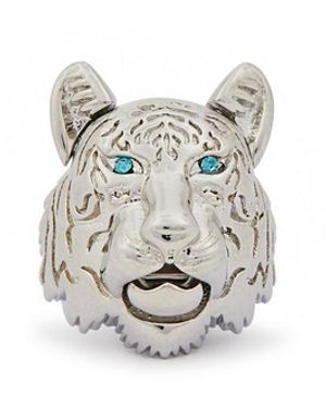 Tateossian Water Tiger Crystal-embellished Brooch - White