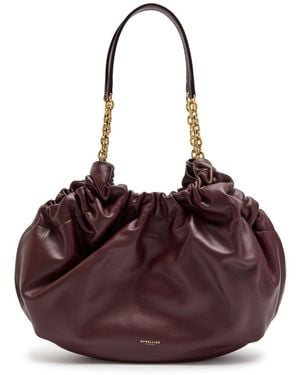 DeMellier London Miami Midi Leather Tote - Purple
