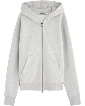 About Blank Box Logo-Print Hooded Cotton Sweatshirt - Grey