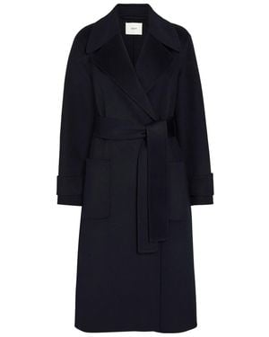 JOSEPH Arlina Double-Breasted Wool And Cashmere-Blend Coat - Blue