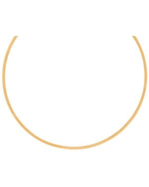 Astrid & Miyu Snake Chain 18K-Plated Necklace - Metallic