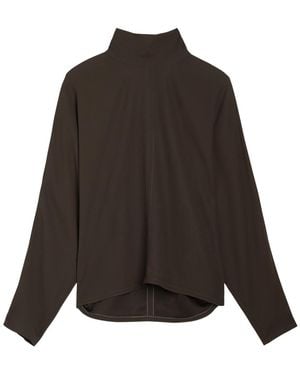 JOSEPH Buick Crepe Blouse - Grey