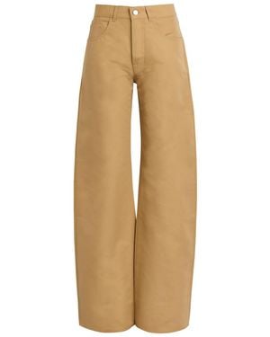 ARMARIUM Luke Wide-Leg Cotton Trousers - Natural