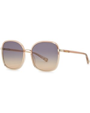 Chloé Chloé Franky-Tone Square-Frame, Sunglasses - Orange