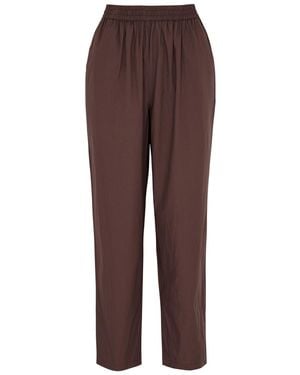Skall Studio Edgar Cotton-poplin Pants - Brown
