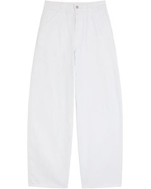 Lemaire Curved Wide-Leg Jeans - White