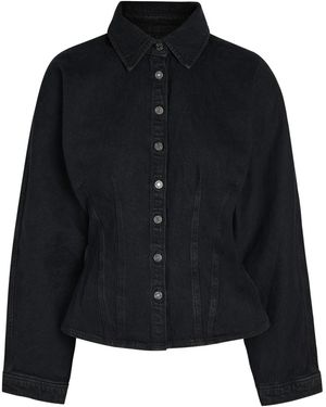 Agolde Devon Denim Shirt - Black