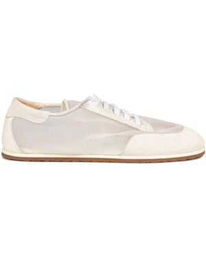 Dear Frances Mesh And Suede Trainers - White