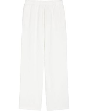 Skims Logo Straight-Leg Cotton-Blend Joggers - White