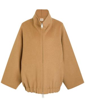 KHAITE Garret Wool Jacket - Natural