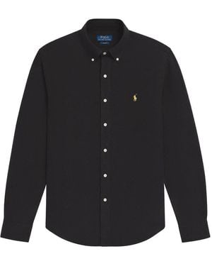 Polo Ralph Lauren Logo-Embroidered Cotton Shirt - Black