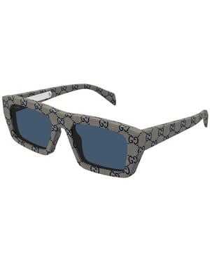 Gucci Logo Wayfarer-Style Sunglasses - Grey
