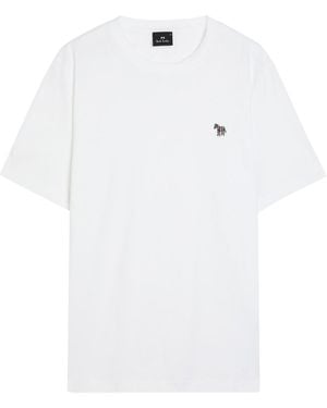 Paul Smith Appliquéd Cotton T-Shirt - White