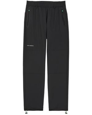 Malbon Performance Logo Stretch-Nylon Pants - Black