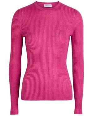 Gabriela Hearst Browning Cashmere-Blend Top - Pink