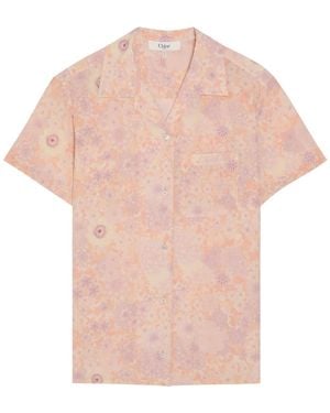 Chloé Floral-Print Silk Shirt - Pink