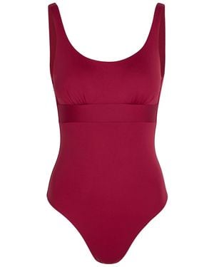 Max Mara Camilla Scoop-Neck Swimsuit - Red