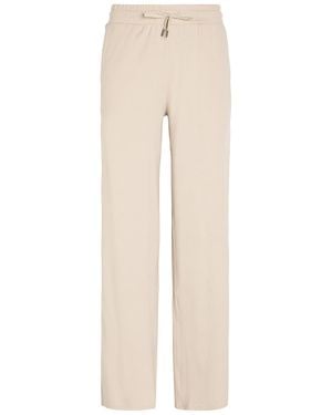 Vuori Halo Essential Wide-Leg Jersey Joggers - Natural