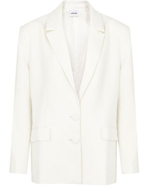 AEXAE Cotton-Blend Blazer - White