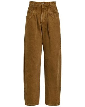 Isabel Marant Lisha Barrel-Leg Jeans - Natural