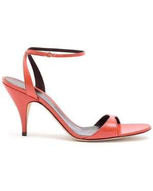 The Row Vika Ankle Strap 80 Leather Sandals - White