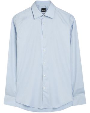 BOSS Joe Stretch-Cotton Shirt - Blue