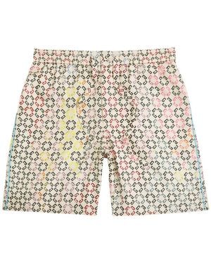 Givenchy Logo-Intarsia Silk Pyjama Shorts - White