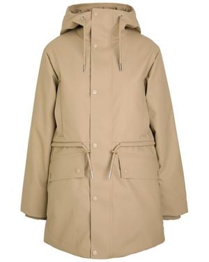 Rains Padded Waterproof Parka - Natural
