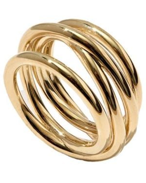Otiumberg Twine 14Kt Vermeil Ring - White
