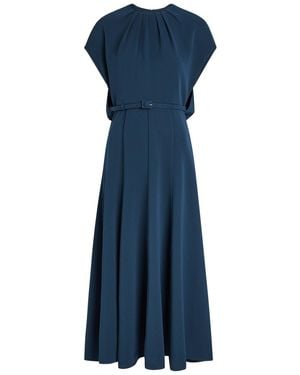 Roland Mouret Light Cady Crepe Midi Dress - Blue