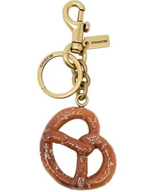 COACH Small Pretzel Bag Charm - Metallic