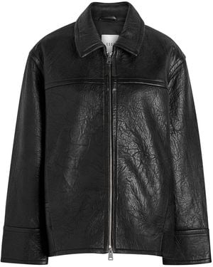 Esse Studios Pelle Textured Leather Jacket - Black