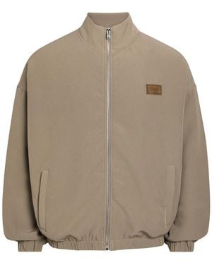 Amiri Logo-Appliquéd Cady Track Jacket - Natural