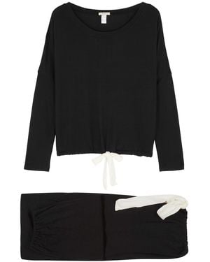 Eberjey Gisele Stretch-modal Pyjama Set - Black