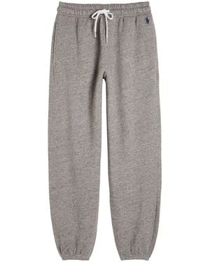 Polo Ralph Lauren Logo-Embroidered Cotton-Blend Joggers - Grey