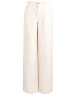 The Row Eglitta Straight-Leg Linen Jeans - Natural