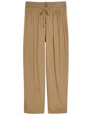 Isabel Marant Inaya Drawstring Woven Trousers - Natural